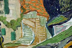 Vincent van Gogh 1890 Street in Auvers-sur-Oise 2 Close Up From Ateneum Art Museum, Finnish National Gallery, Helsinki At New York Met Breuer Unfinished.jpg